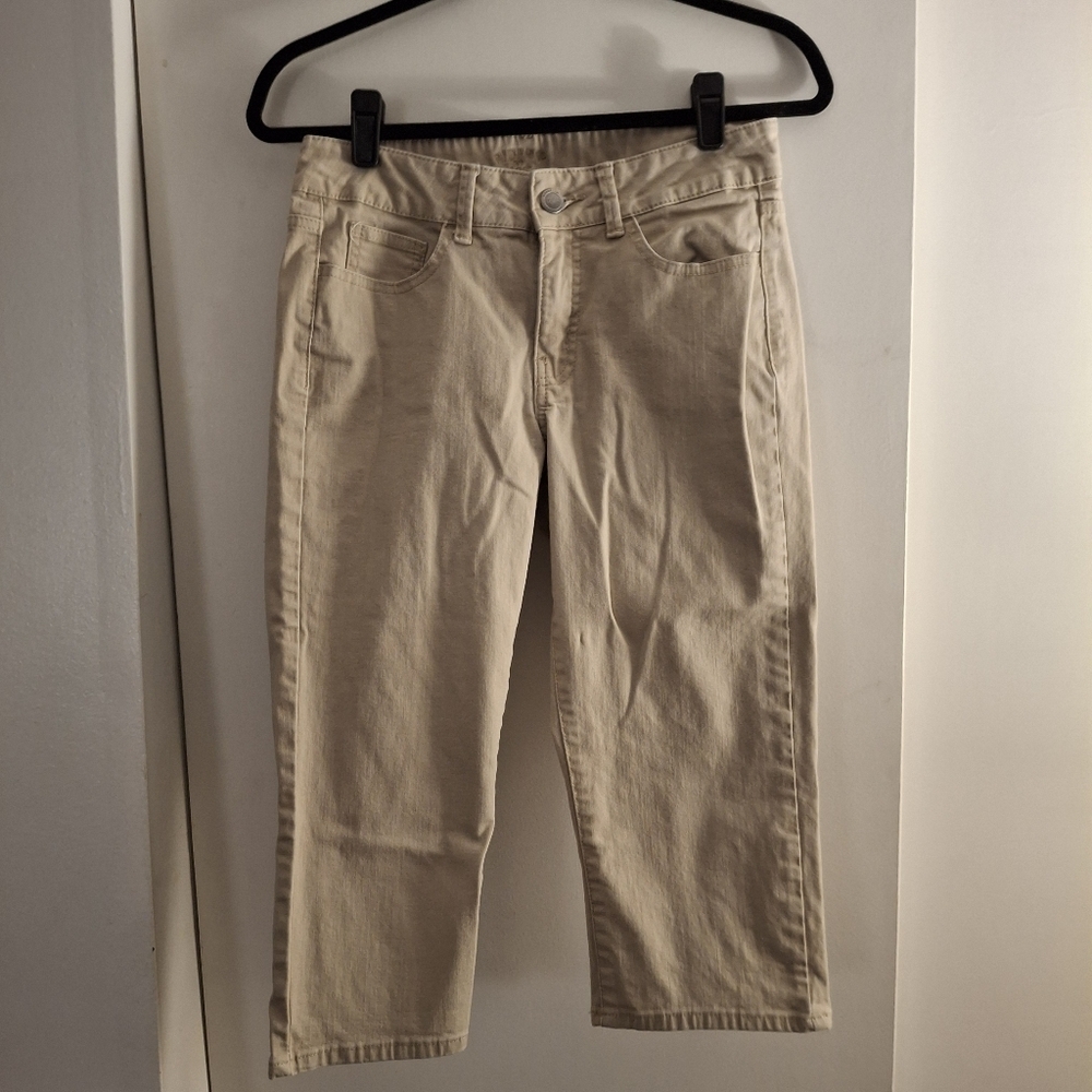 Riders By Lee Women's Beige Cropped Jeans